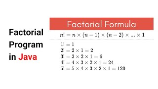 Factorial Program in Java | Basic Java Programs
