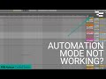 Why Automation Mode in Ableton Live isn't working