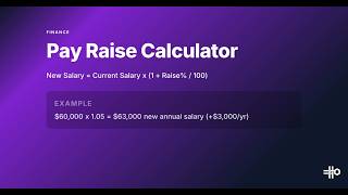 Pay Raise Calculator Tutorial: How to Calculate a Pay Raise