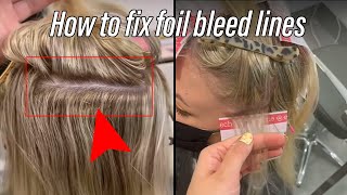 How to fix foil bleed lines