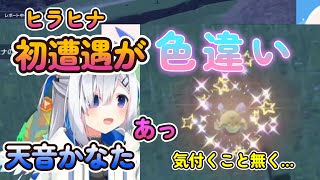 【天音かなた】初遭遇のヒラヒナが色違いだったかなたそ【ポケモンSV】