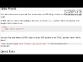 PHP Tutorial  |  Hello World