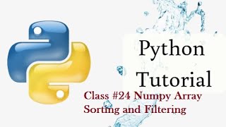 Python Tutorial#24 Numpy Array Sorting and Filtering using Google Colab in Tamil