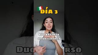 Día 3🇮🇹: Duolingo VS Curso Oficial