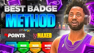 NEW FASTEST WAY TO MAX BADGES ON NBA 2K24! HOW TO GET ALL BADGES FAST AND EASY IN 2K24