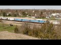 bnsf chillicothe sub 4 trains from walking up illinois coal mine slag pile. toluca ill in 2019