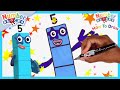 How to draw Numberblock Five | Drawing Tutorial for Kids | @Numberblocks