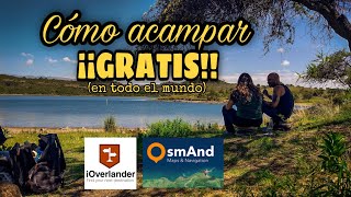 Cómo acampar GRATIS en TODO EL MUNDO (2022)! #ioverlander, #osmand, #acampelibre, #hondarebel250,