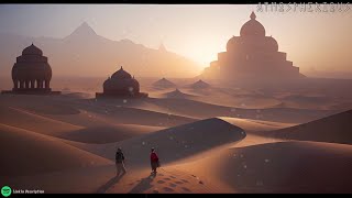 Relaxing Middle East Desert Ambient Music | Duduk Flute \u0026 Angelic Vocal | meditation, study, work