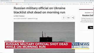 Russian military leader on Ukraine 'blacklist' shot dead on morning run