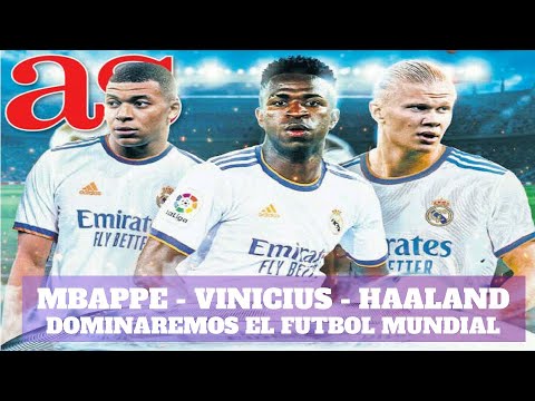 MBAPPE - VINICIUS Y HAALAND La Delantera Del REAL MADRID Los Próximos ...