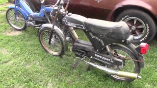 The mopeds tomos garelli and puch