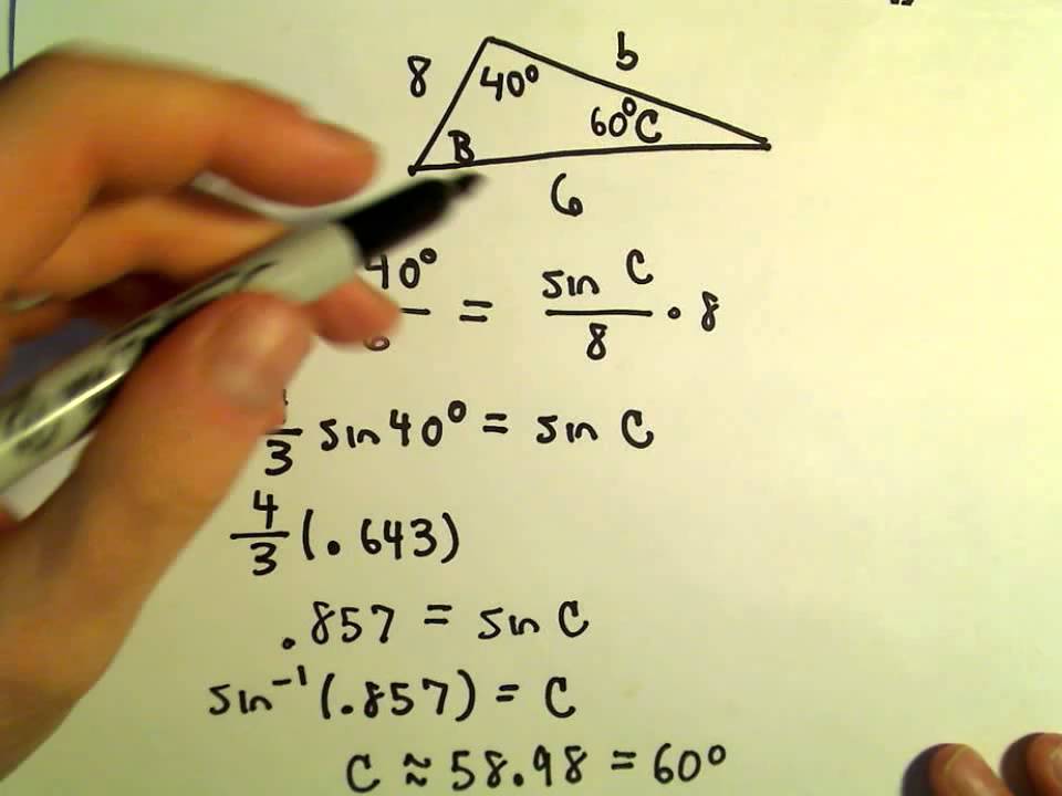 Side Angle Side For Triangles, Finding Missing Sides/Angles, Example 1 ...