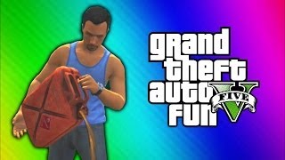 GTA 5 Online Funny Moments - Car Pile Explosion, Dump Truck Glitch, Would You Look at That!