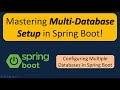Configuring Multiple Data Sources(Databases) in a Spring Boot Application: From Start to Finish