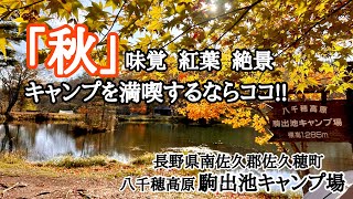 秋の空と松茸と紅葉...秋キャンプにオススメのキャンプ場!!