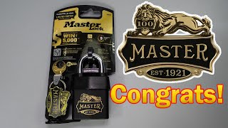 Master Lock 100 Year Anniversary Padlock Picked || Hats Off To Master Lock!