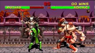 mortal kombat 2 (arcade) reptile vs kintaro