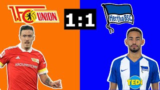 Union Berlin vs Hertha BSC 1:1 | Berlin-Derby endet mit Unentschieden | Analyse