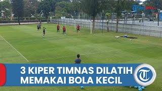 Shin Tae-yong Tempa Tiga Kiper Timnas Indonesia U-20 Pakai Bola Kecil: agar Lebih Fokus