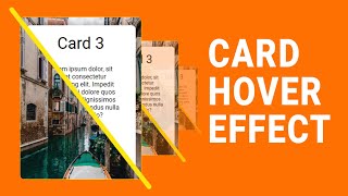 Card hover effect with css | Make awesome card hovering effect with pure css | Techy programmers
