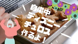 【おやつ 】自粛中が辛くて、、ディズニー公式チュロスを作ってディズニー気分を味わってみた！！結構楽しい！！