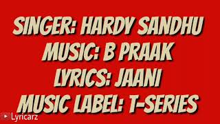 Horn Blow Lyrics Ft Hardy Sandhu