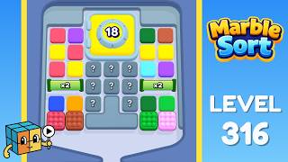 Marble Sort Level 316 Walkthrough Solution