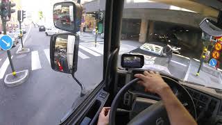 Volvo FL - City Truck driving, GoPro headmount POV. July 2016