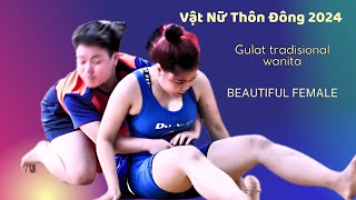 Nữ Đô Mũn Min Gây Sốt Vật Thôn Đông 2024^Traditional Women's Wrestling^24h Sport