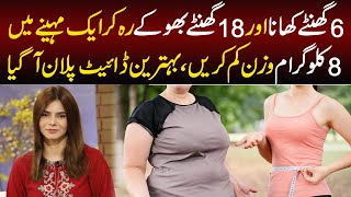 Lose 8 Kgs Weight - Weight Loss with Intermittent Fasting - Weight Loss Diet Plan - Ayesha Nasir