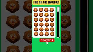 FIND THE ODD EMOJI OUT to Win this Quiz! | Odd One Out Puzzle | Find The Odd Emoji Quizzes#shorts