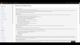 Zero Harm Farm - Safety Policy