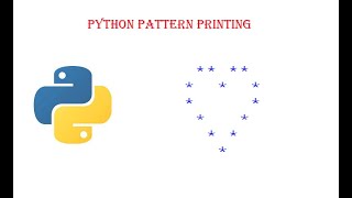 Pattern Printing in Python: Stars in heart shape| #PatternPrinting#PythonProgramming#Python#Coding