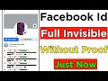 How To Make Invisible Name Id On Facebook Without Proof | Full Invisible Id Kaise Banaye |