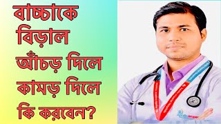 বিড়ালে আঁচড়ালে কি করণীয়| বিড়ালে আঁচড় বা কামড় দিলে কি হয় |cat scratch treatment | জলাতঙ্ক রোগ