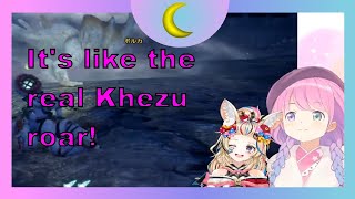 Polka Imitates the Khezu roar for Luna 👑Hololive Eng Sub