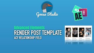 Render Post Template using ACF Relationship field - Advanced Elements - Elementor