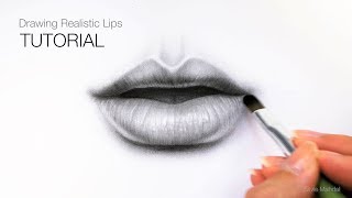 How to draw realistic LIPS & MOUTH