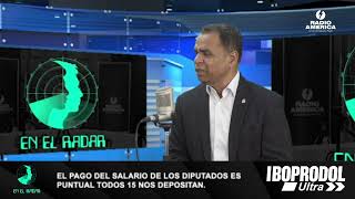 Jorge Zelaya Munguía: El pago del salario de los diputados es puntual todos 15 nos depositan.