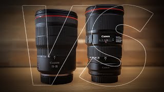 LENS BATTLE!! | Canon RF 15-35 f2.8 vs. EF 16-35 f4