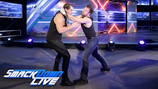 Baron Corbin attacks Dean Ambrose: SmackDown LIVE, Feb. 14, 2017