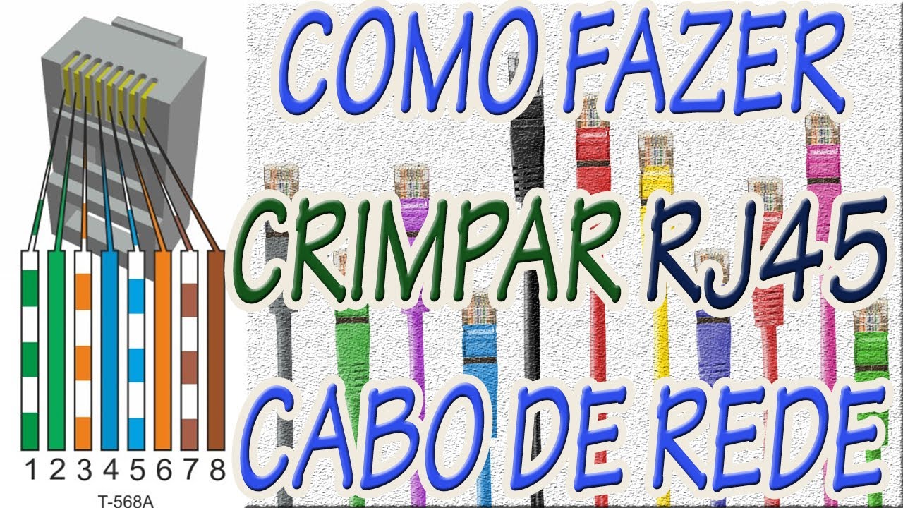 Como Fazer Cabo De Rede Para Roteador - Como Crimpar Cabo De Rede RJ45 ...