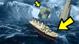 GTA 5 - The BIGGEST Tsunami vs. TITANIC!