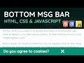 How to Create a Floating Bottom Bar - HTML, CSS & JavaScript Tutorial (Web Design)