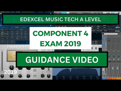 Edexcel A Level Music Technology – 2019 Component 4 Exam Guidance Video (Question 1)