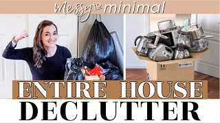 *NEW* WHOLE HOUSE Declutter W/Me! | Messy To Minimal | Motivation + HOW TO DECLUTTER YOUR HOUSE FAST