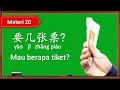 Materi 20: Dialog Dengan Petugas Angkutan Umum - Belajar Bahasa Mandarin Conversation Dasar 1