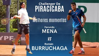 Román Andrés Burruchaga Vs Facundo Mena | Melhores momentos | Final do Challenger de Piracicaba