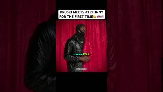 DRUSKI MEETS A1 2FUNNY FOR THE FIRST TIME🤣 ​⁠​⁠ #a12funny #comedy #druski #london #roadman #uk